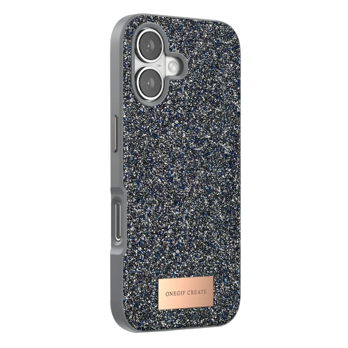 Onegif Apple iPhone 17 Bright Simli Kapak - Gümüş görsel 3