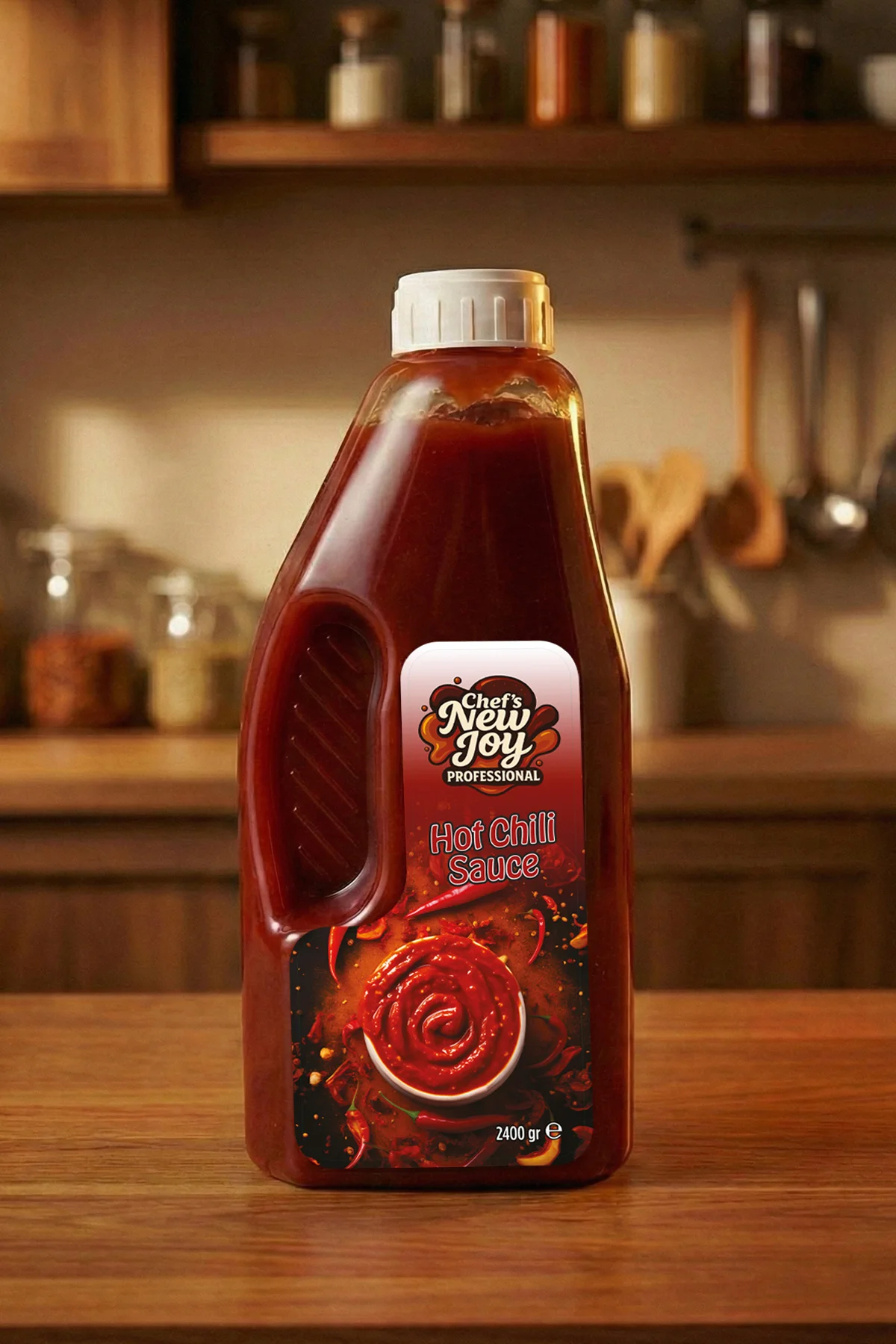 Hot Chili Sosu 2400 gr Acı Biber Sosu Hot Chili Sauce görsel 2