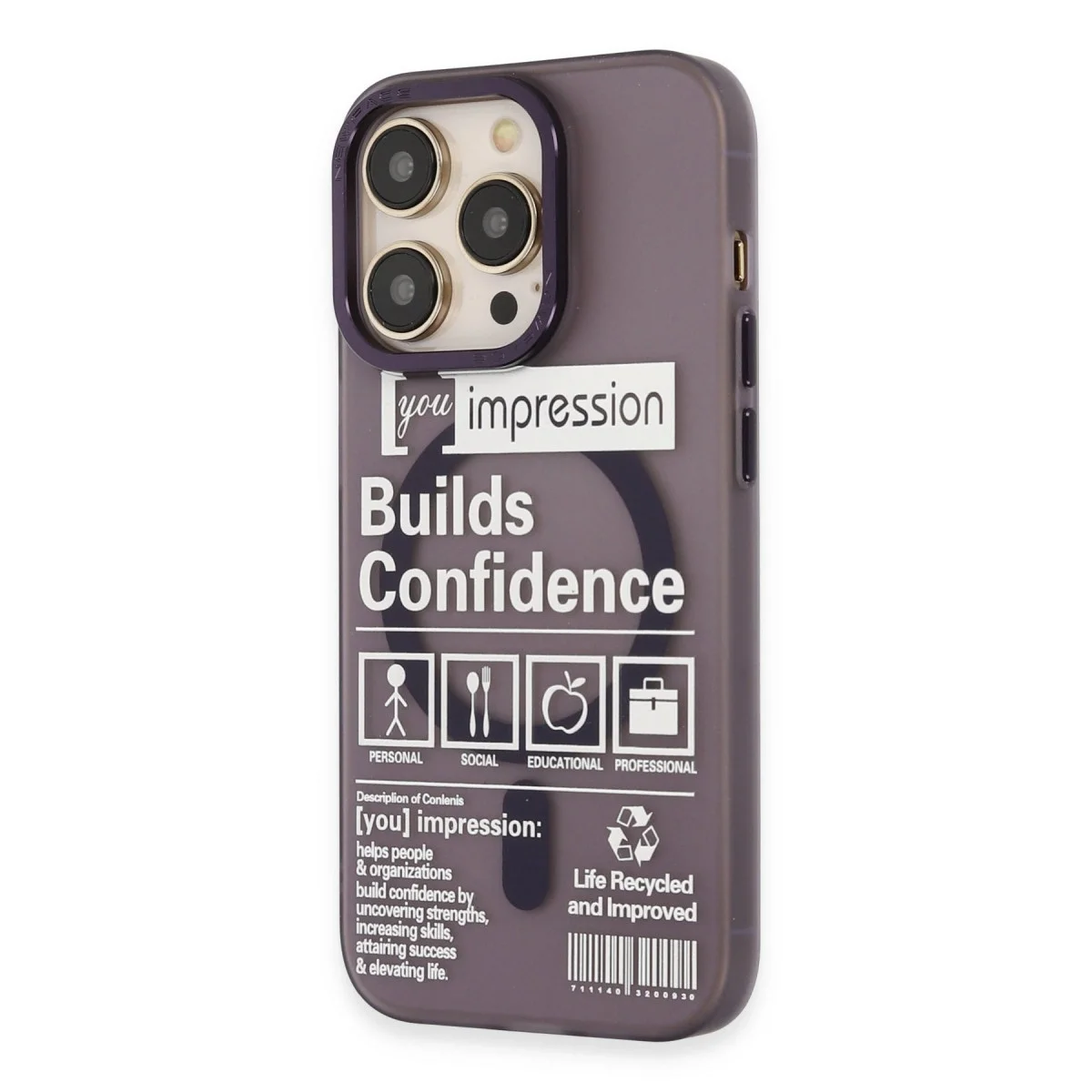 Apple İphone 14 Pro Kılıf Apollo Magneticsafe Desenli Kapak - Apollo Mor - 6 görsel 2