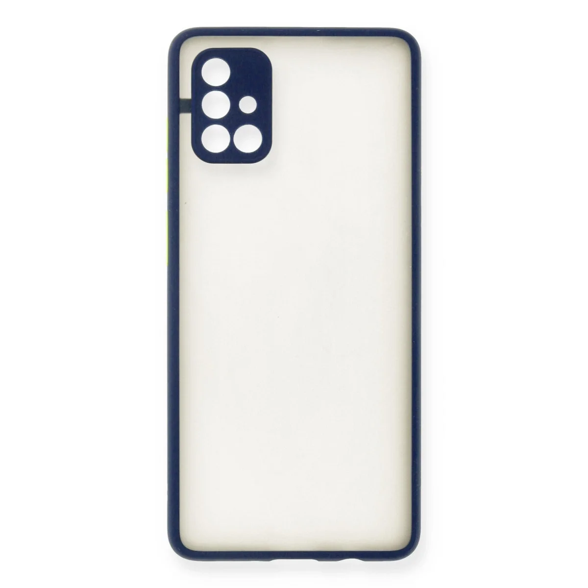 Samsung Galaxy A71 Kılıf Montreal Silikon Kapak - Lacivert görsel 2