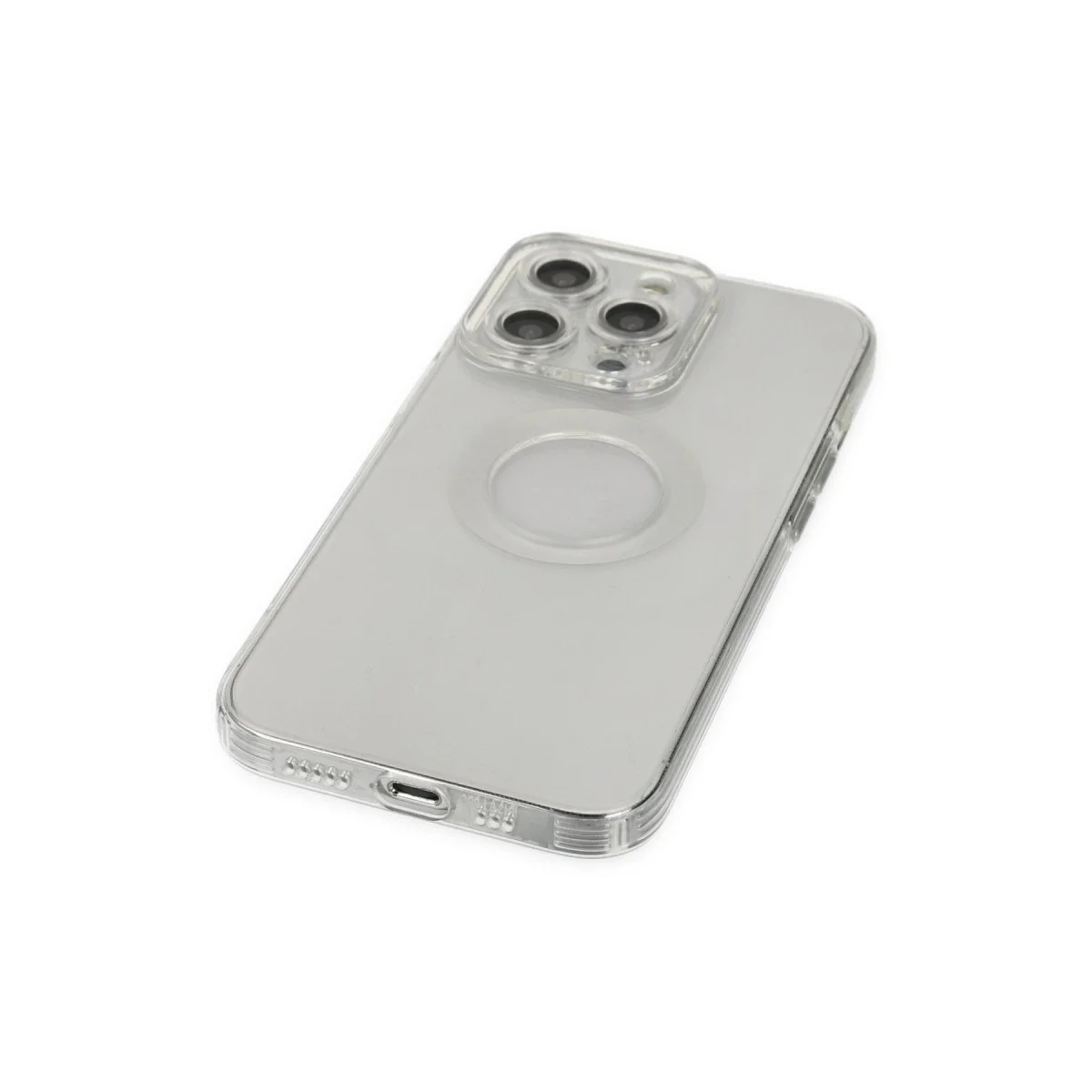 Apple İphone 13 Pro Kılıf Santa Lens Silikon - Şeffaf görsel 5
