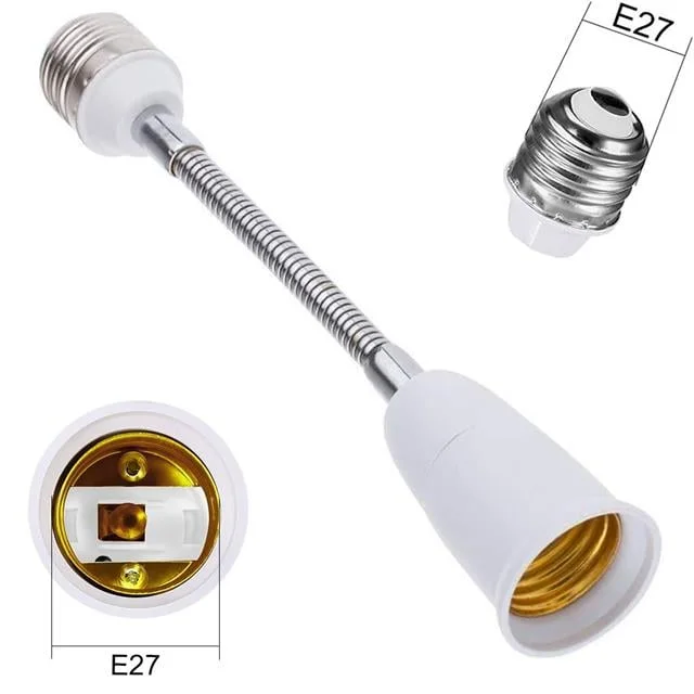 Ledx DY-104 Esnek Metal Bükülebilir Uzatma E27 Duy görsel 4
