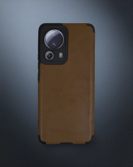 Xiaomi Mi 13 Lite Kılıf Loop Deri Silikon - Kahverengi