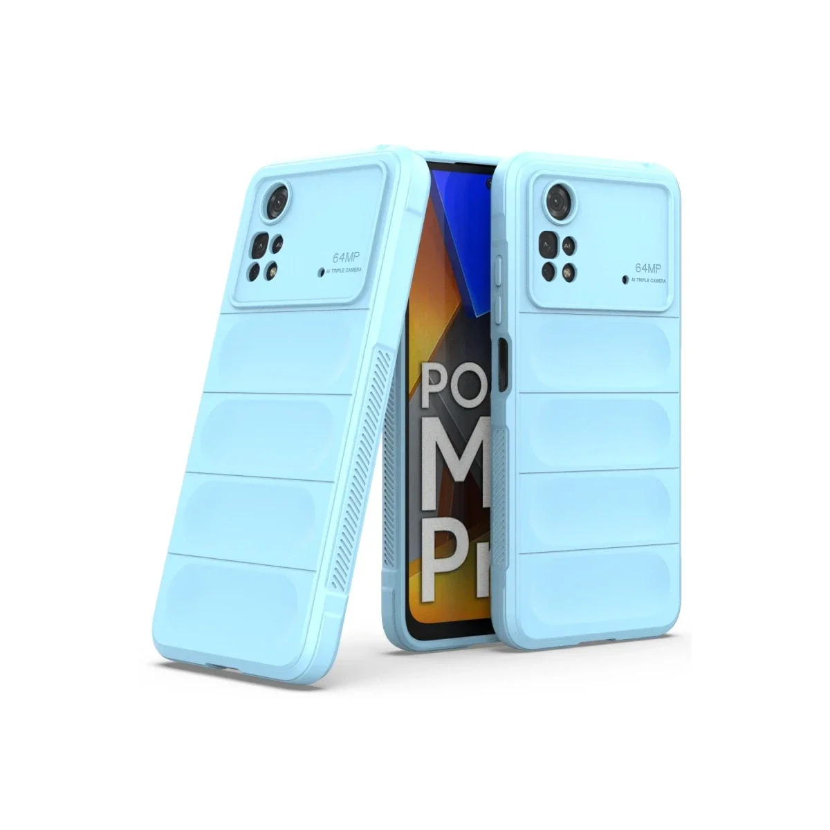 Xiaomi Poco M4 Pro 4G Kılıf Optimum Silikon - Sky Blue görsel 2