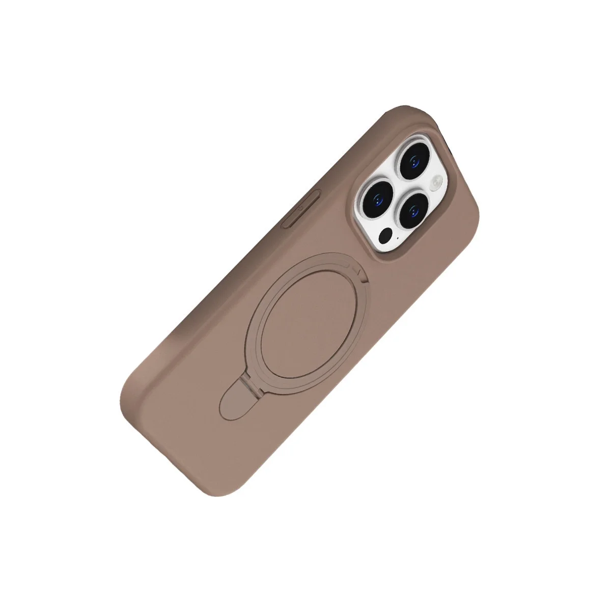 Apple İphone 15 Pro Max Regal Magsafe Standlı Kapak - Çöl Titanyum görsel 3