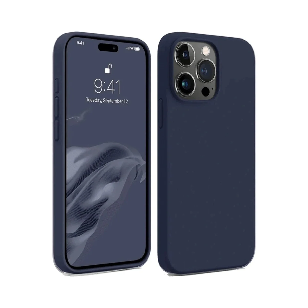 Apple İphone 15 Pro Kılıf First Silikon - Lacivert
