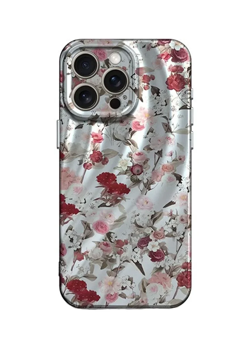 Apple iPhone 14 Pro Kılıf Crew Desenli Kapak - Çiçek