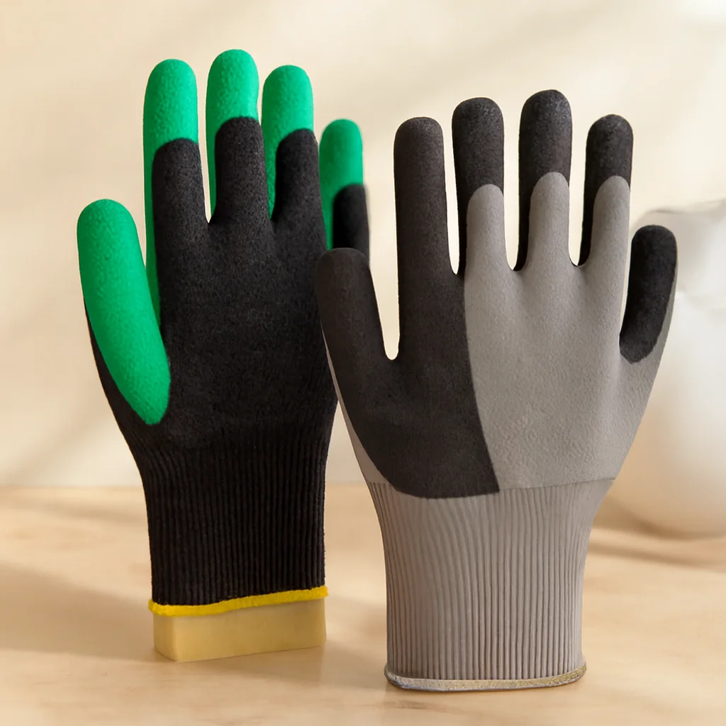 ırtıklı İşçi Eldiveni XL (Siyah/Yeşil/Antrasit) ( 1 Adet)