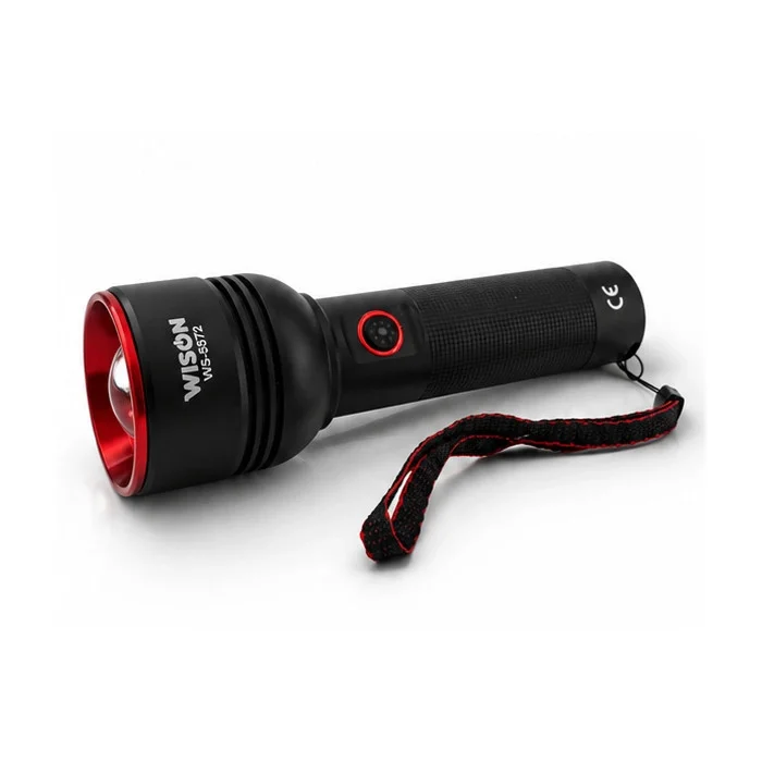 WS-5572 20Watt 2000 Lümen Uzun Menzilli USB Type-C Şarjlı El Feneri görsel 2