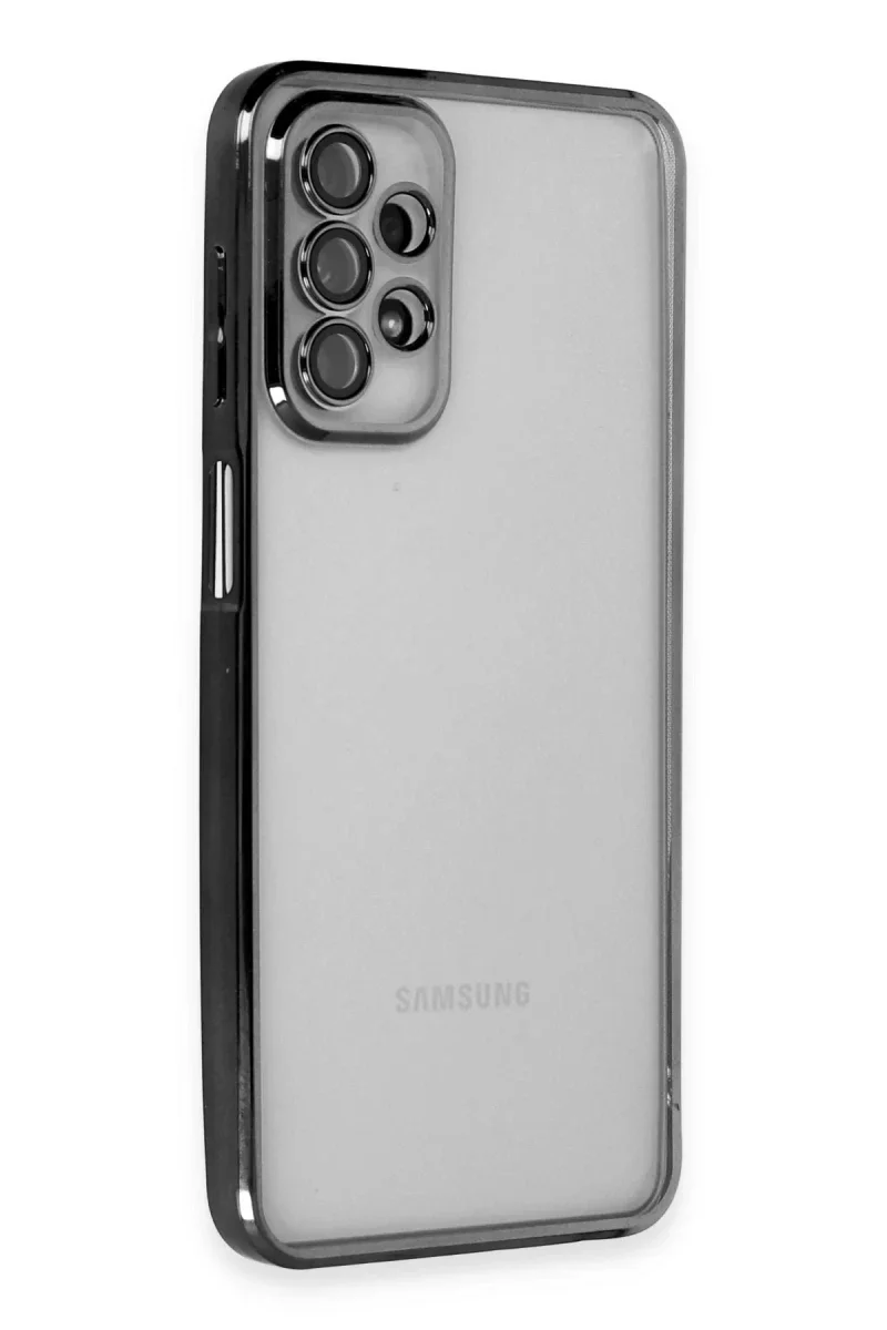 Samsung Galaxy A23 4G Kılıf Razer Lensli Silikon - Siyah
