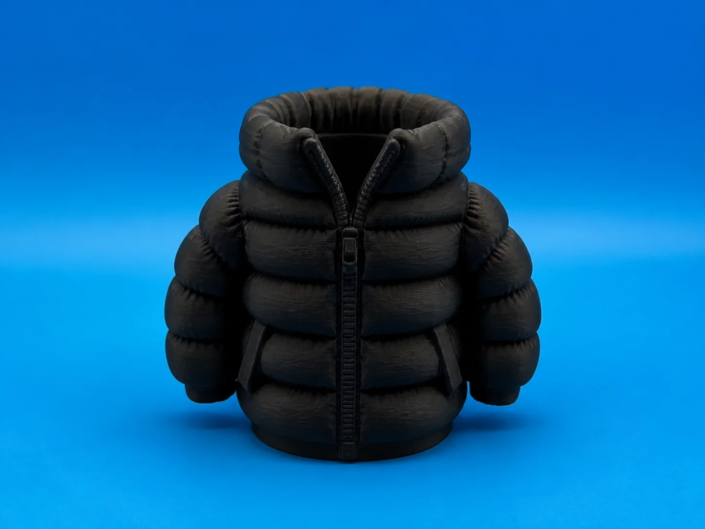 3D Baskı Şişme Mont Kalemlik - Masaüstü Organizer-Siyah