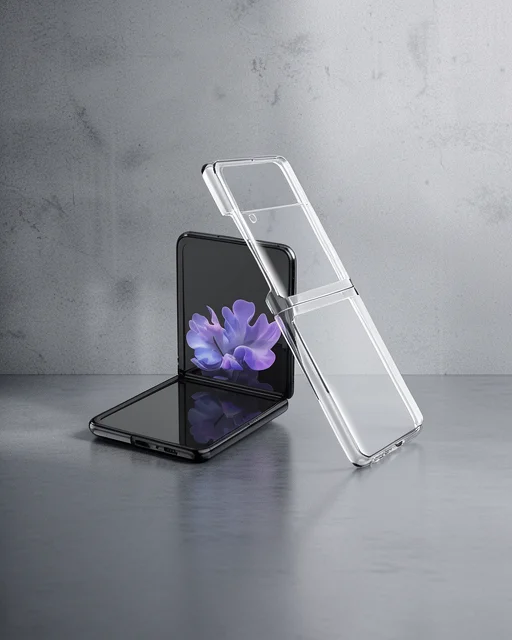 Samsung Galaxy Z Flip 3 Kılıf Fold Tpu Silikon - Şeffaf