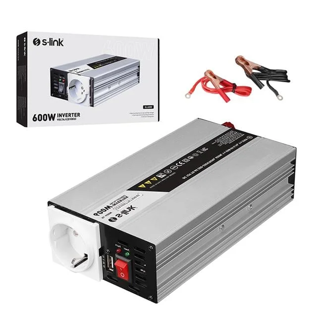S-Link SL-600W Dc12v-Ac230v 600w İnverter görsel 5