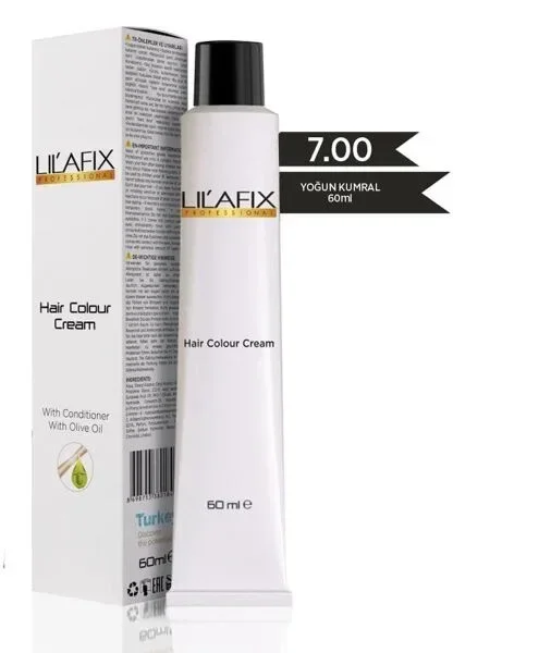 Lilafix Krem Profesyonel Tüp Saç Boyası 60ml - 7.00 Yoğun Kumral