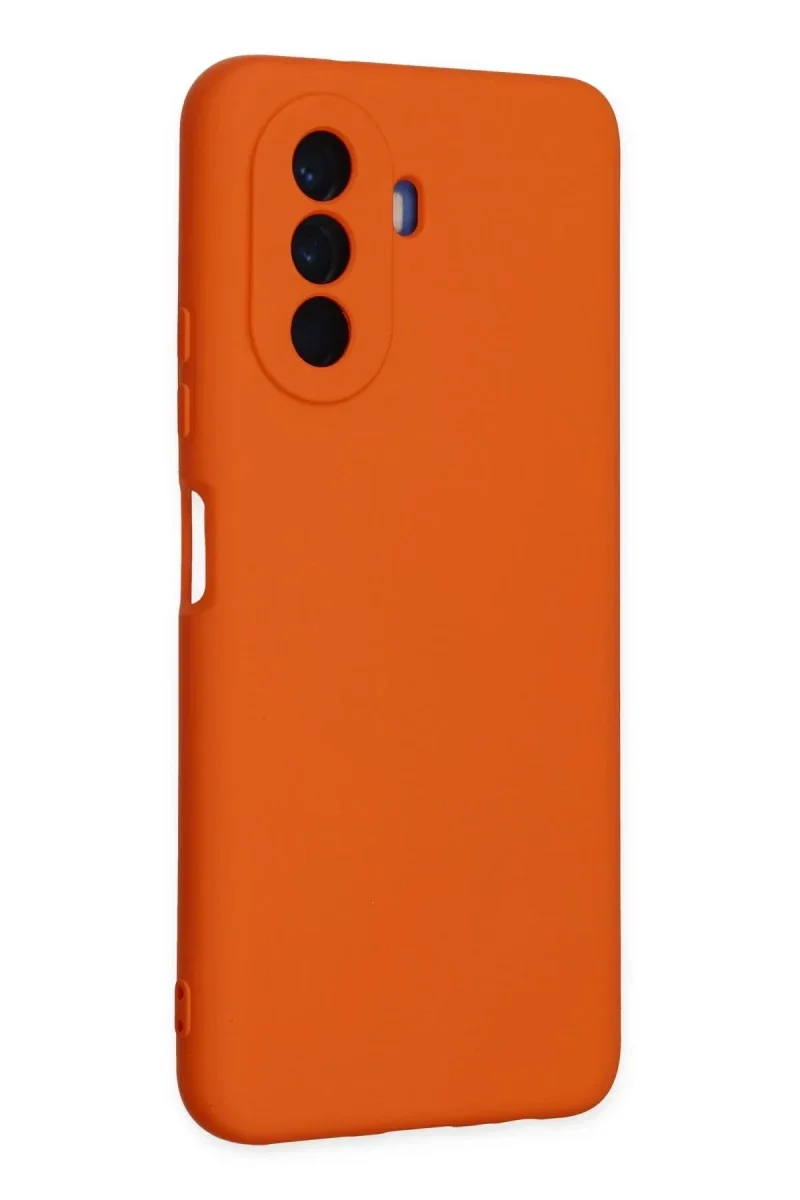 Huawei Nova Y70 Kılıf Nano içi Kadife Silikon - Turuncu görsel 2
