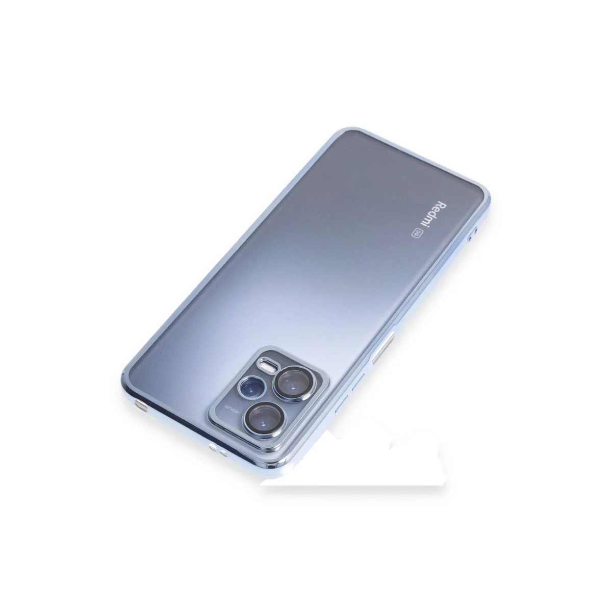 Xiaomi Redmi Note 12 5g Kılıf Razer Lensli Silikon - Açık Mavi görsel 5