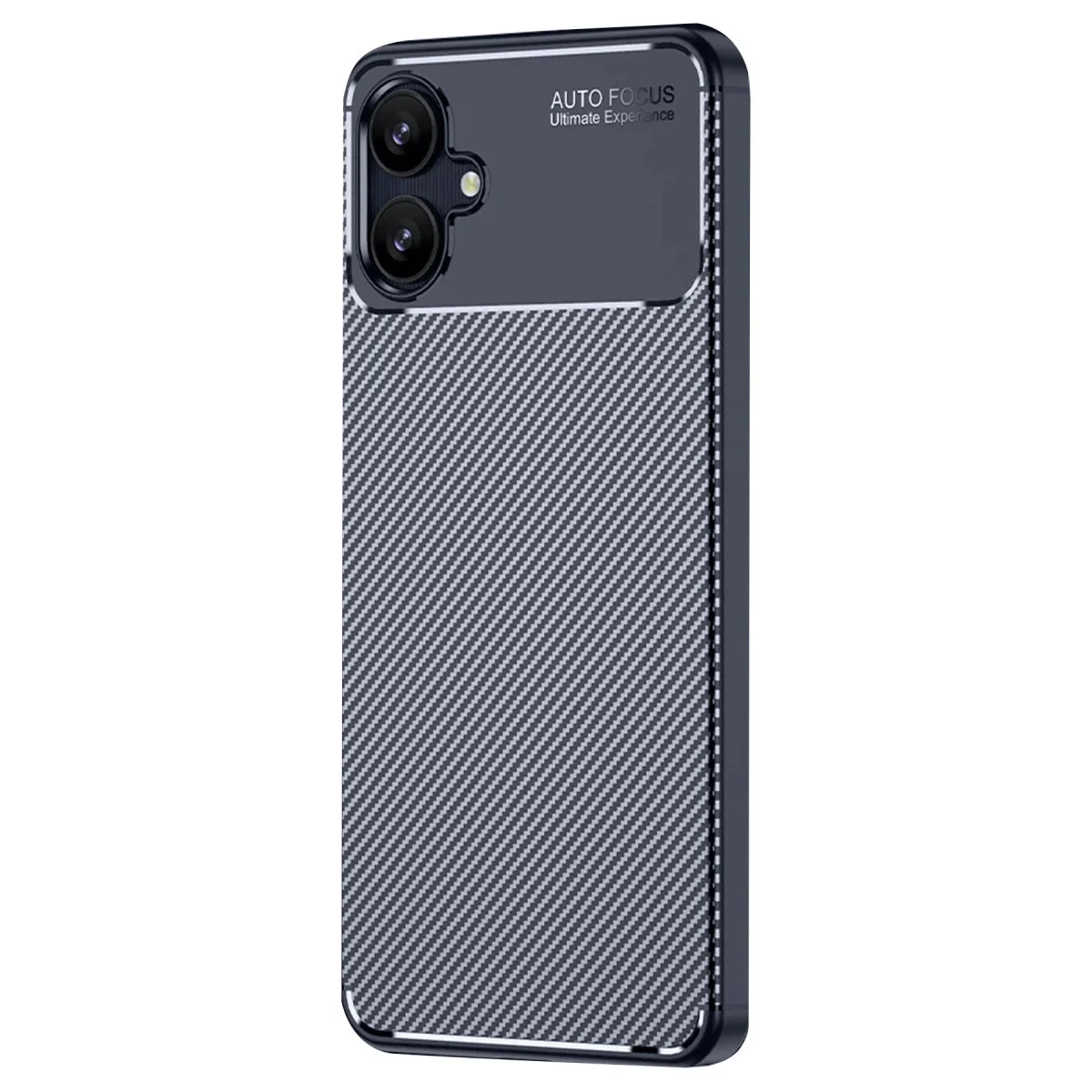 Samsung Galaxy A06 Kılıf Auto Focus Karbon Kapak - Lacivert görsel 2