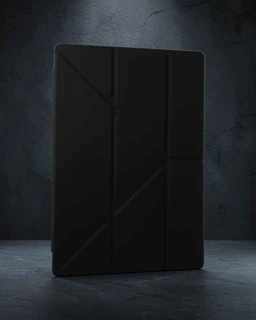Samsung Galaxy Tab A9 Kılıf Kalemlikli Mars Tablet Kılıfı - Siyah