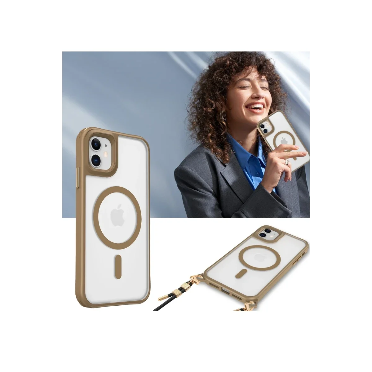 Apple iPhone 11 Kılıf Enka Magsafe Silikon Kılıf - Siyah görsel 2