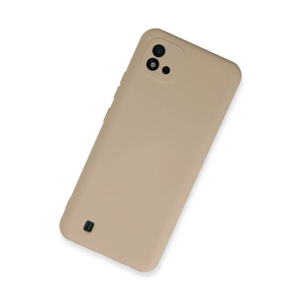 Realme C11 2021 Kılıf Nano İçi Kadife Silikon - Pudra görsel 2