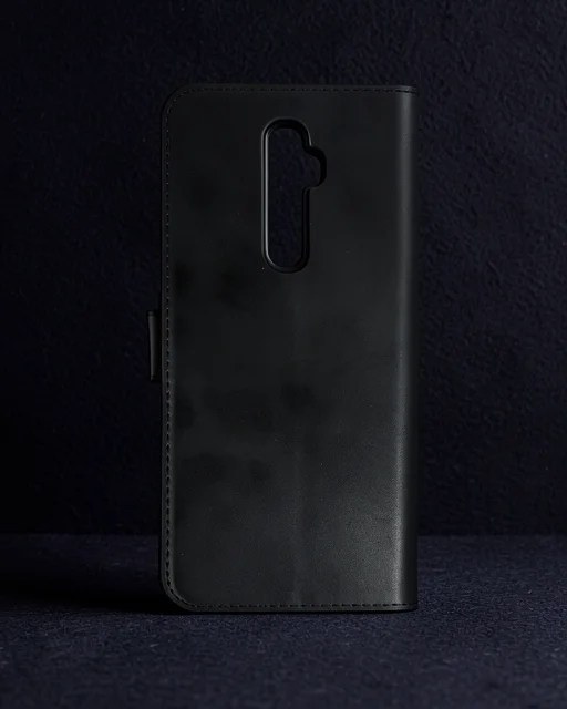 Oppo Reno 2z Kılıf Trend S Plus Kapaklı Kılıf - Siyah