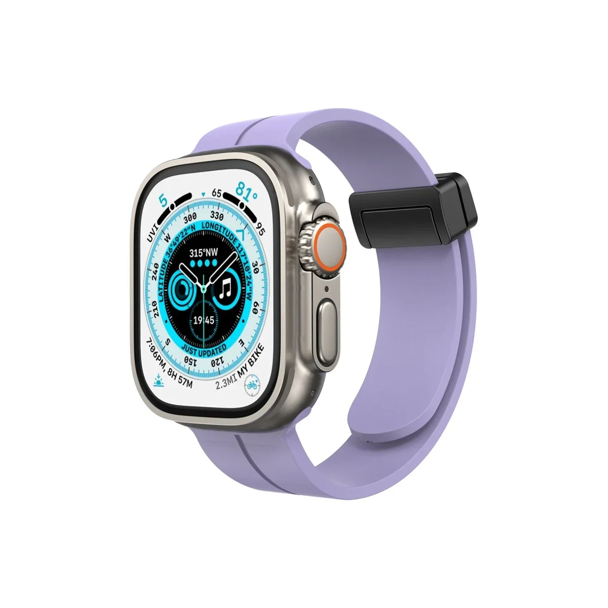 Apple Watch 38mm KR412 Elegance Stylısh Kordon - Lila