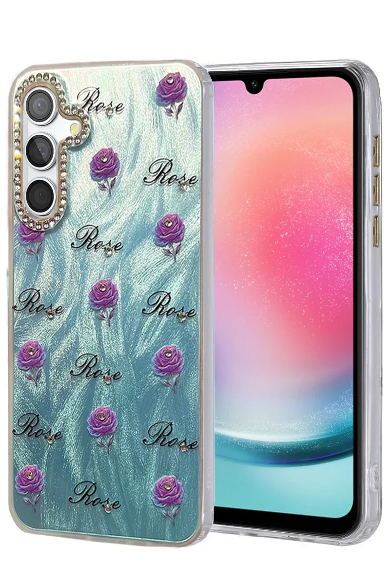 Samsung Galaxy A24 4G Kılıf Blade Aynalı Desenli Kapak - Desen 9
