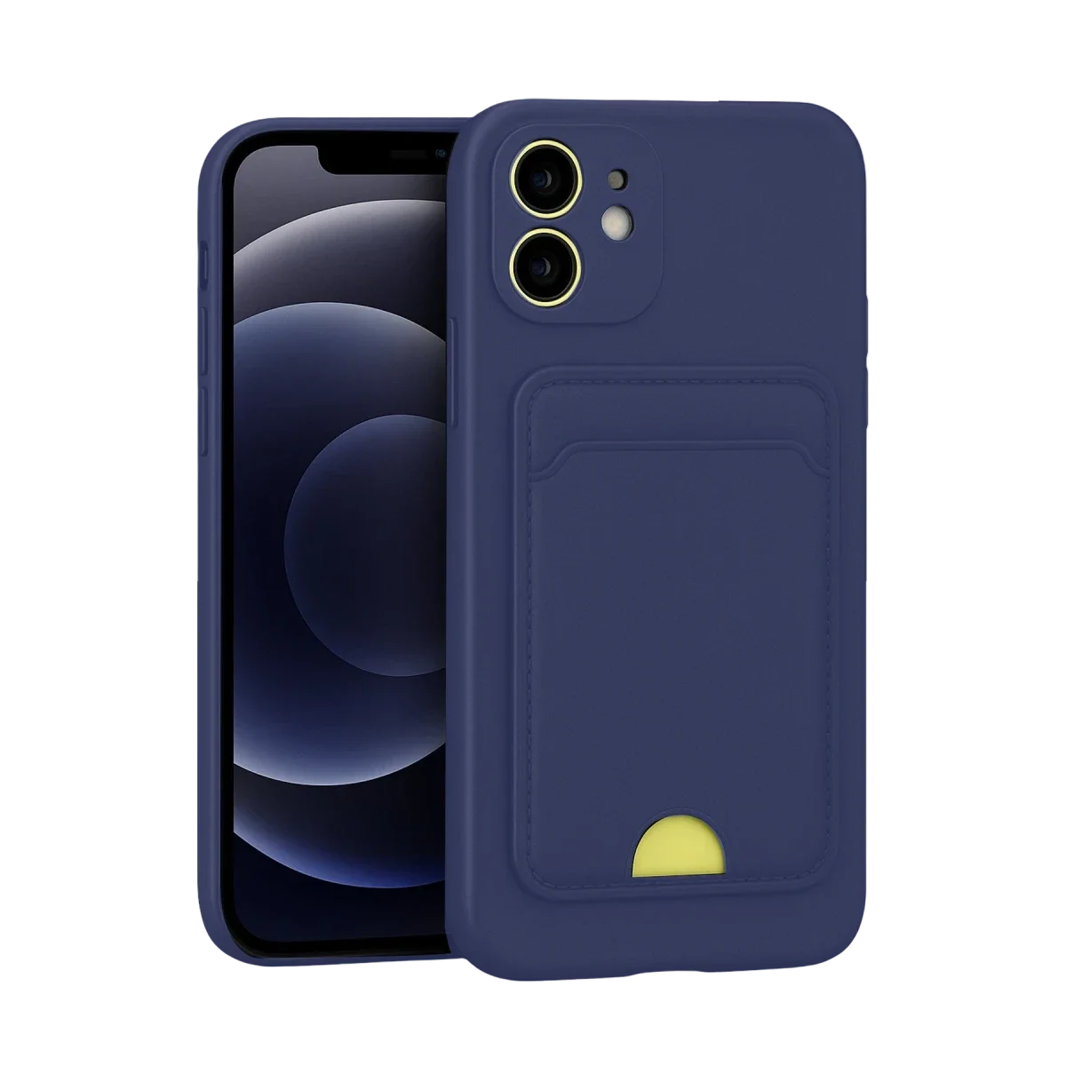 Apple iPhone 11 Kılıf Kelvin Kartvizitli Silikon - Lacivert