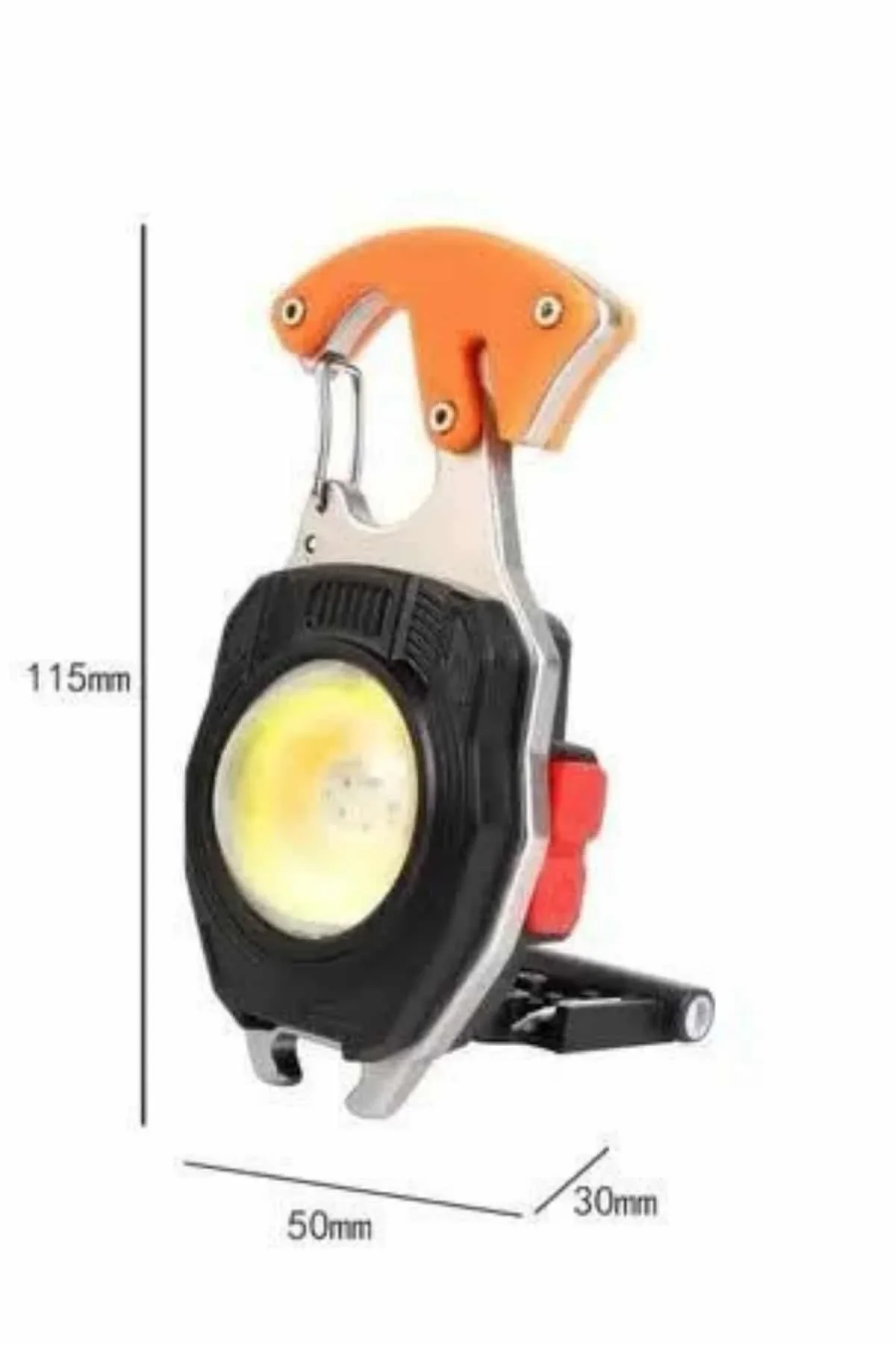7 Modlu ni Led Lamba Anahtarlık USB Şarjlı Kamp İçin Taşınabilir görsel 4