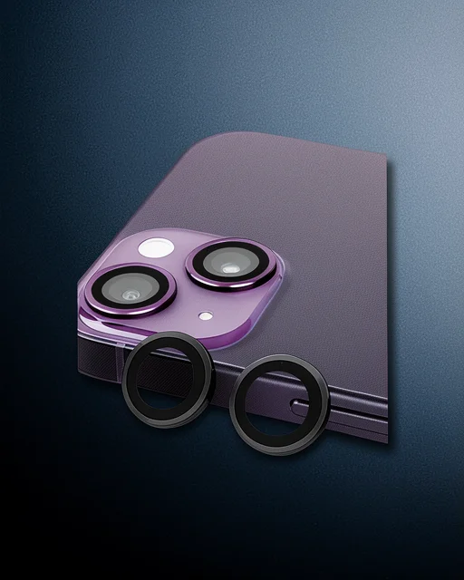 Apple İphone 13 Mini Raze Metal Kamera Lens - Siyah