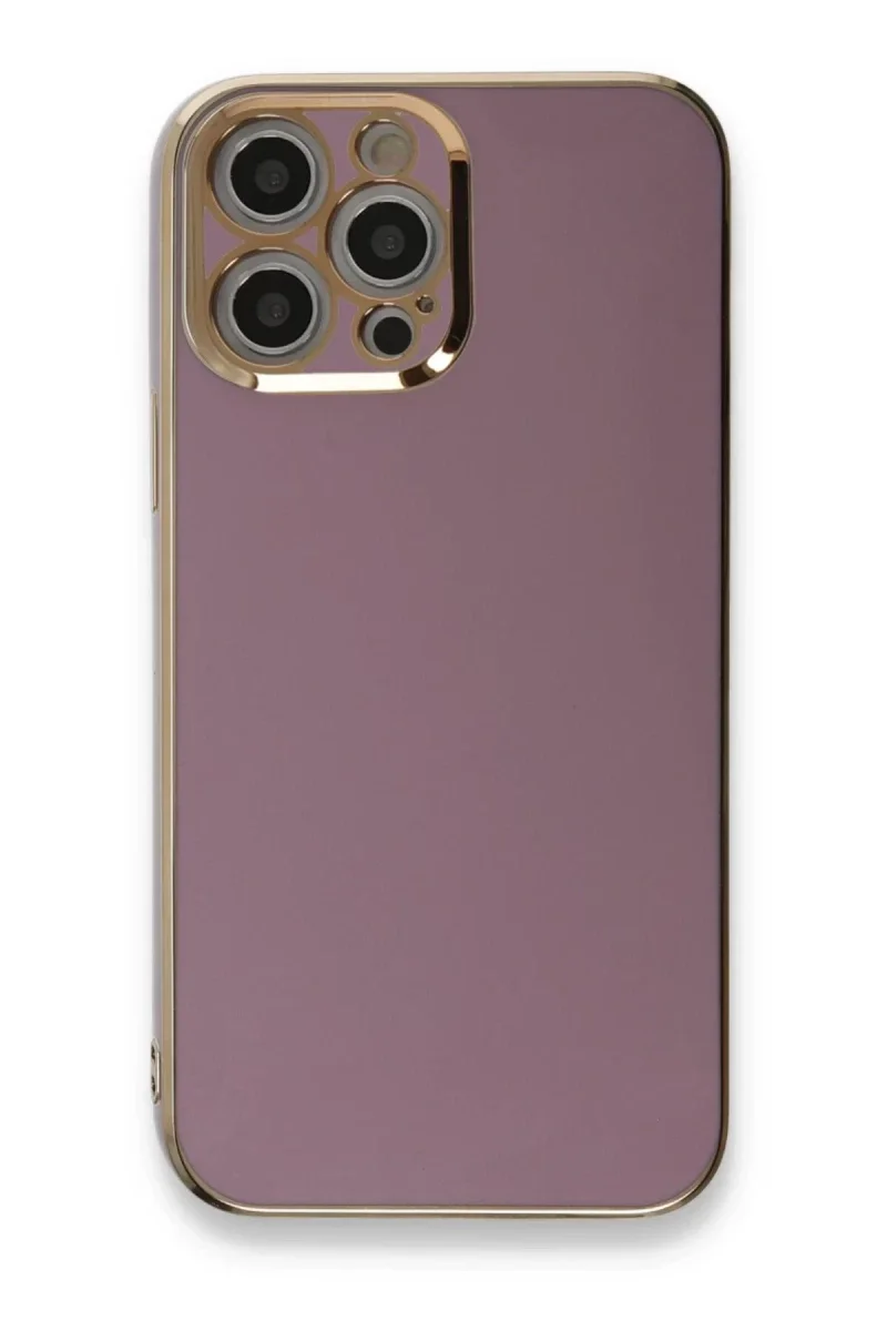 Apple iPhone 12 Pro Kılıf Volet Silikon - Mor görsel 3