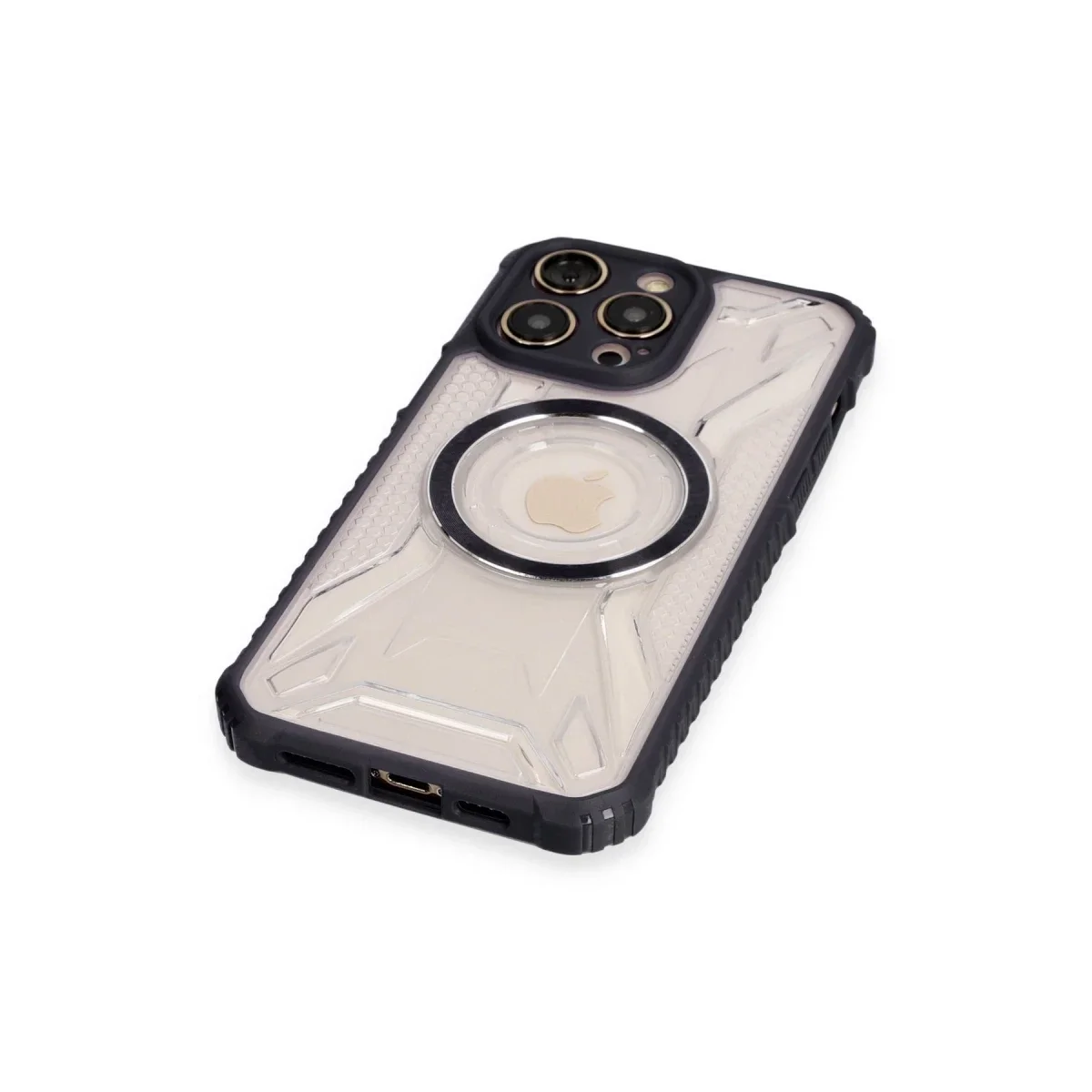 Apple iPhone 14 Pro Kılıf Prag Magneticsafe Kapak - Siyah görsel 4