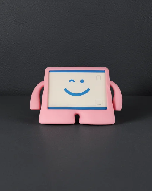 Apple İpad 5 Air 9.7 Kılıf Karakter Tablet Silikon - Açık Pembe