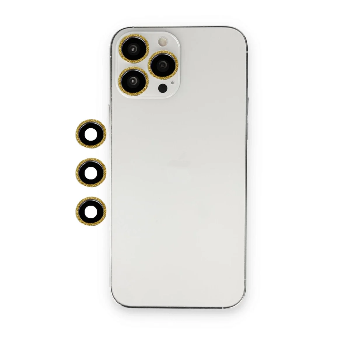 Apple iPhone 12 Pro Max Shine Kamera Lens - Gold görsel 3