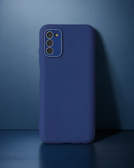 Samsung Galaxy A03s Kılıf Lansman Glass Kapak - Sky Blue