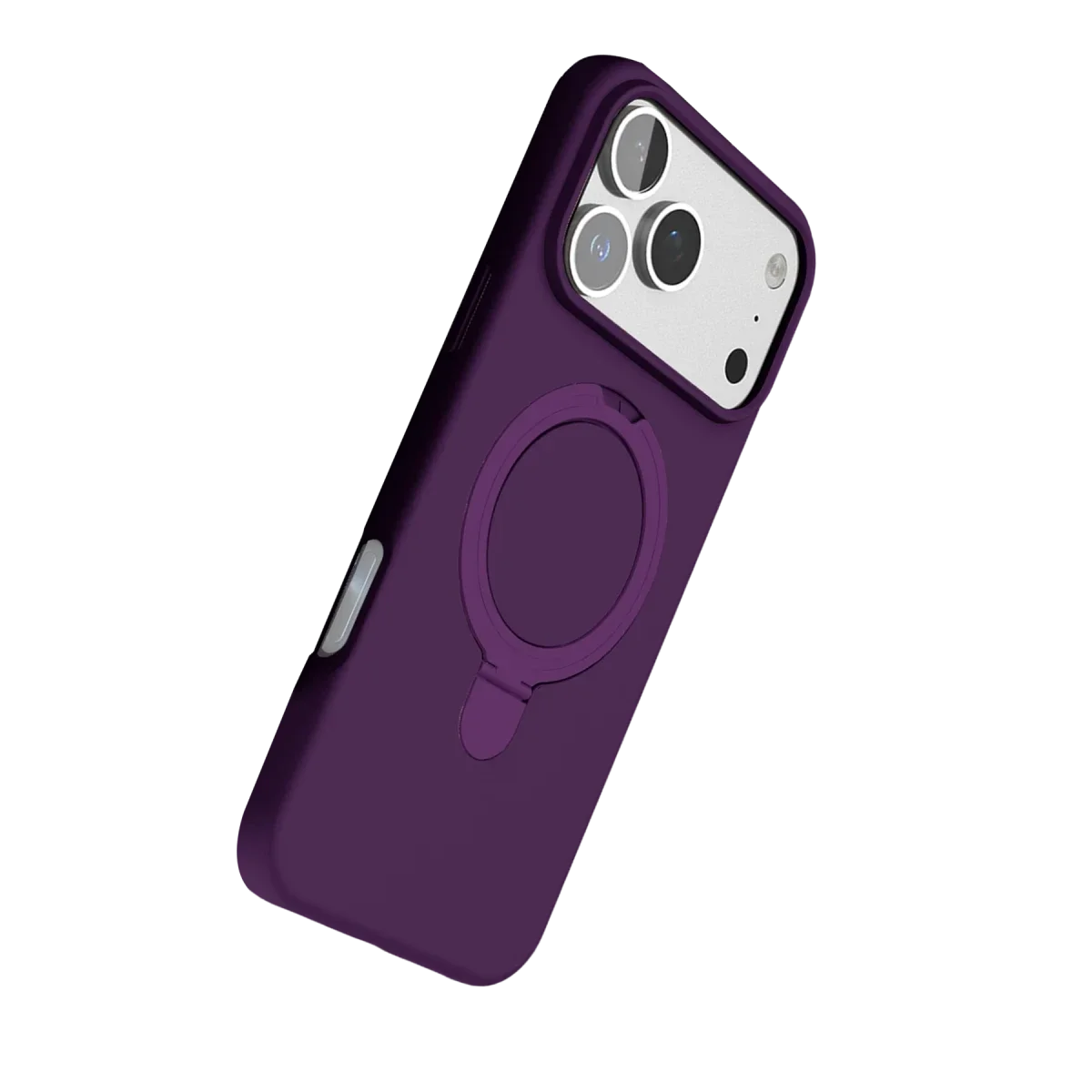 Apple iPhone 17 Pro Regal Magsafe Standlı Kapak - Derin Mor görsel 4