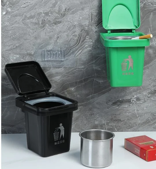 Çöp Kovası Tasarımlı Küllük görsel 4