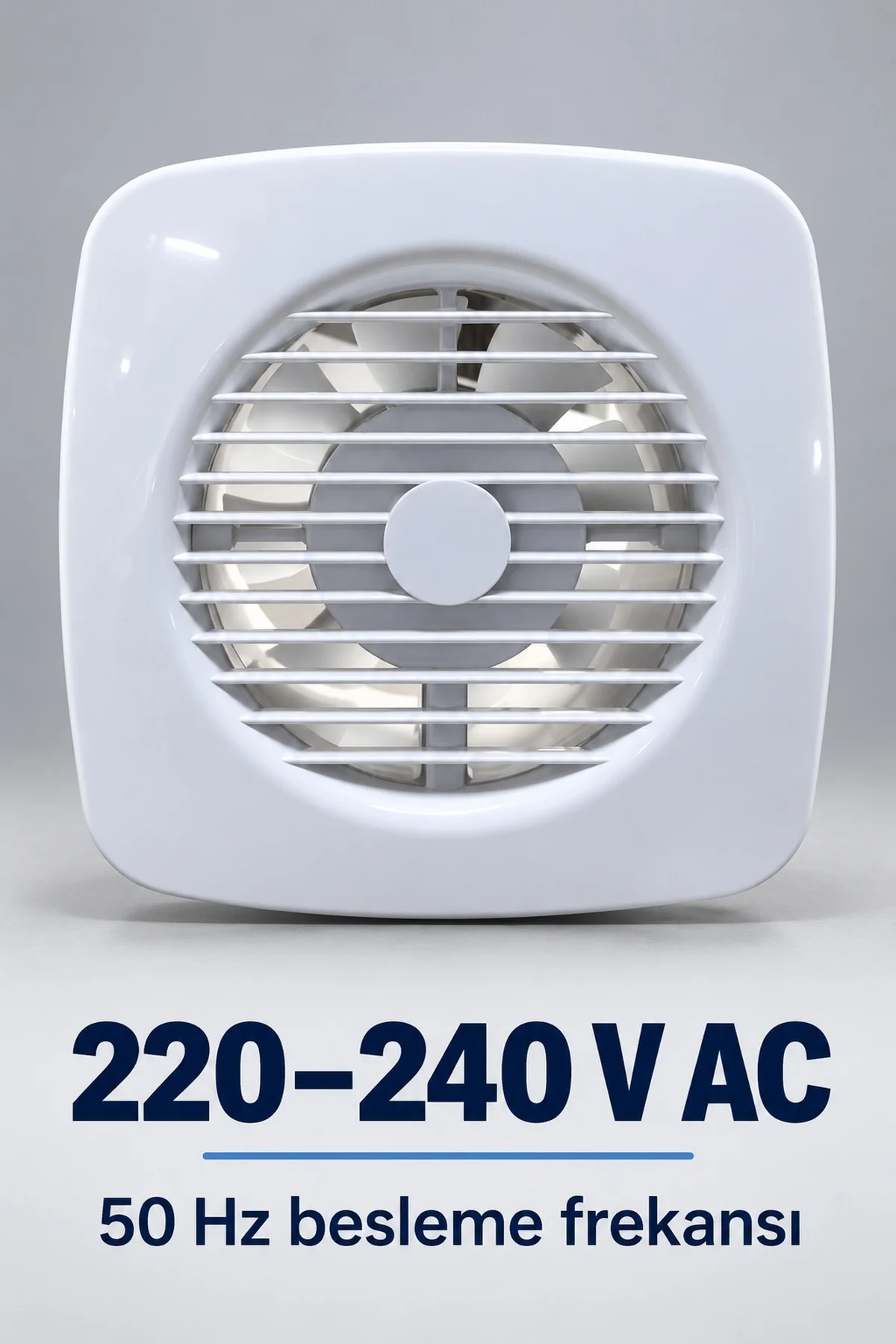Beyaz Dekoratif Aspiratör 16 W 180 m³/h görsel 4