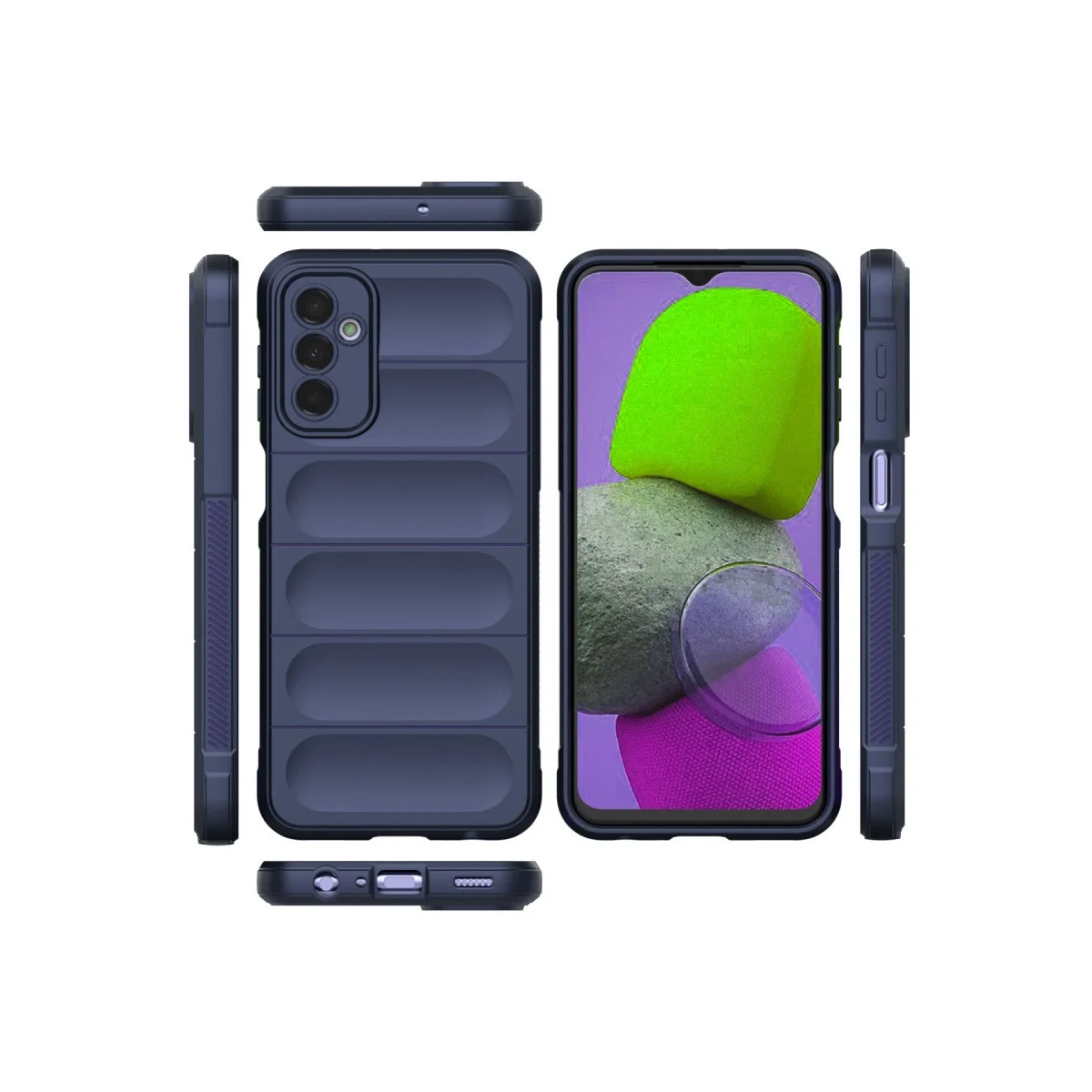 Samsung Galaxy M23 Kılıf Optimum Silikon - Lacivert görsel 3