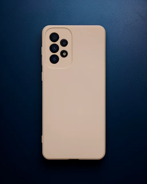 Samsung Galaxy A73 5g Kılıf Nano İçi Kadife Silikon - Pudra