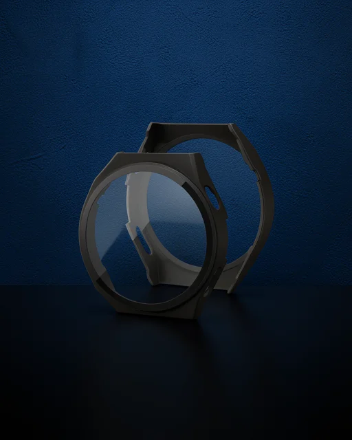 Huawei Watch Gt2 46mm Dota Camlı Kasa Ekran Koruyucu - Siyah