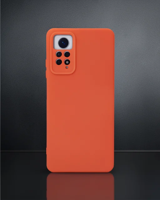 Xiaomi Redmi Note 12 Pro 4g Kılıf Nano İçi Kadife Silikon - Turuncu
