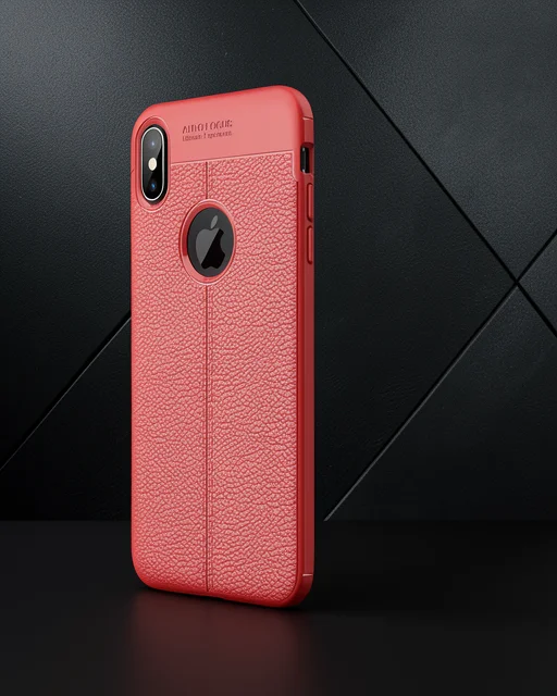 Apple İphone X Kılıf Auto Focus Kapak - Kırmızı