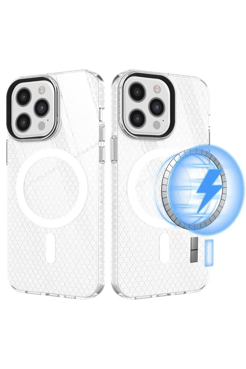 Apple iPhone 12 Pro Max Kılıf Beta Magneticsafe Silikon - Şeffaf görsel 2