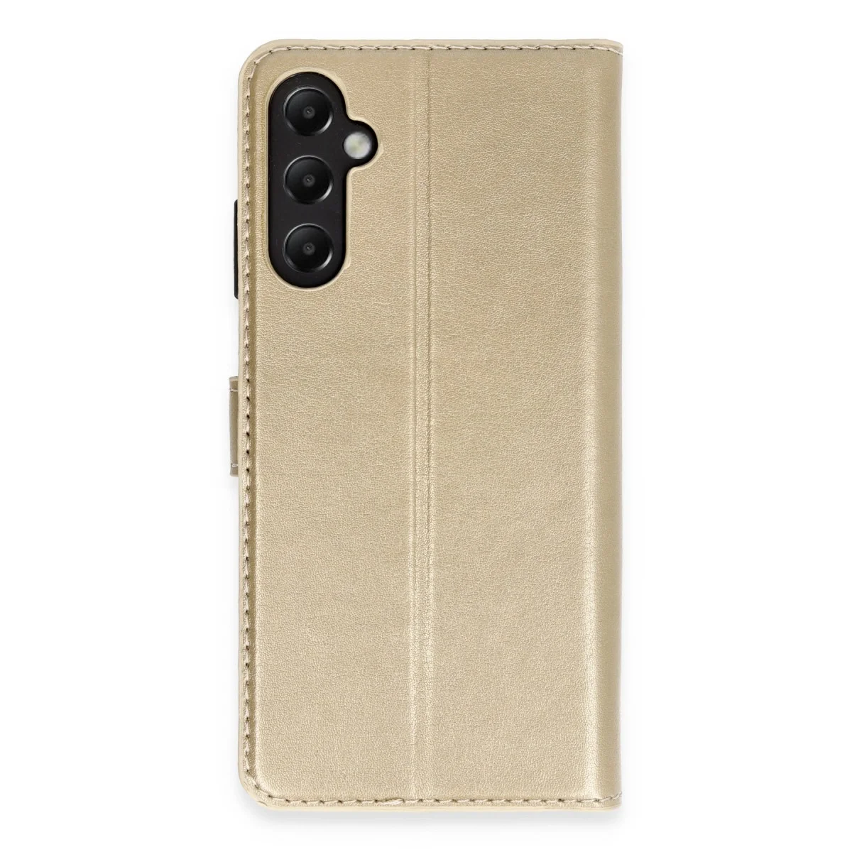 Samsung Galaxy A05s Kılıf Trend S Plus Kapaklı Kılıf - Gold