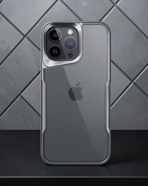 Apple İphone 14 Pro Max Kılıf Boyi Silikon Kapak - Titan Gri