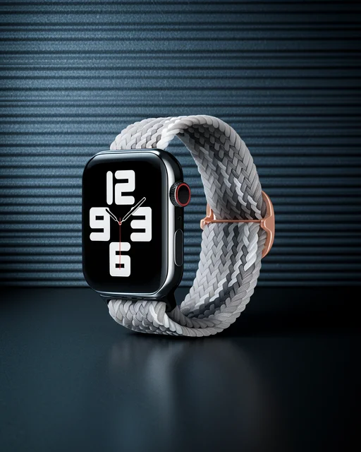 Apple Watch 38mm Kordon - Gri-siyah