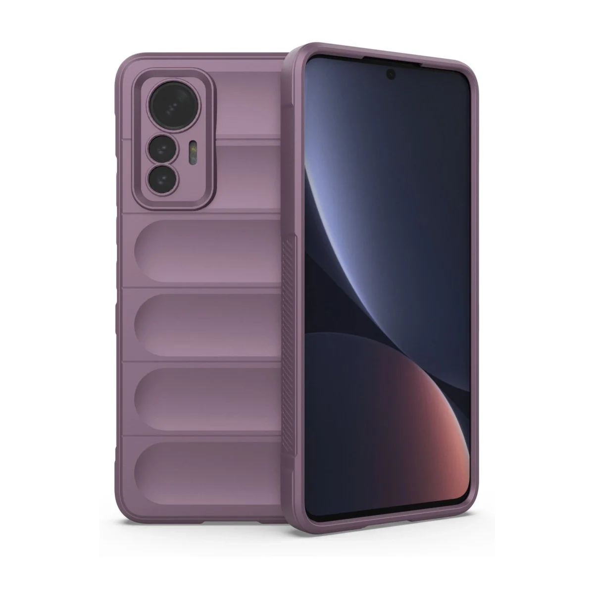 Xiao 12 Lite Kılıf Optimum Silikon - Mor