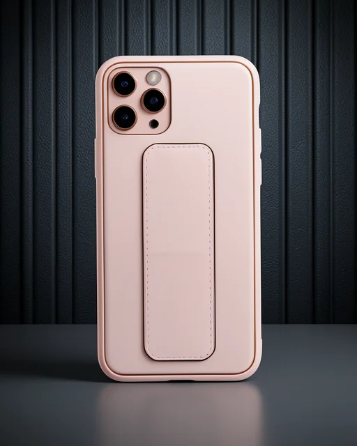 Apple İphone 11 Pro Kılıf Coco Deri Standlı Kapak - Pembe