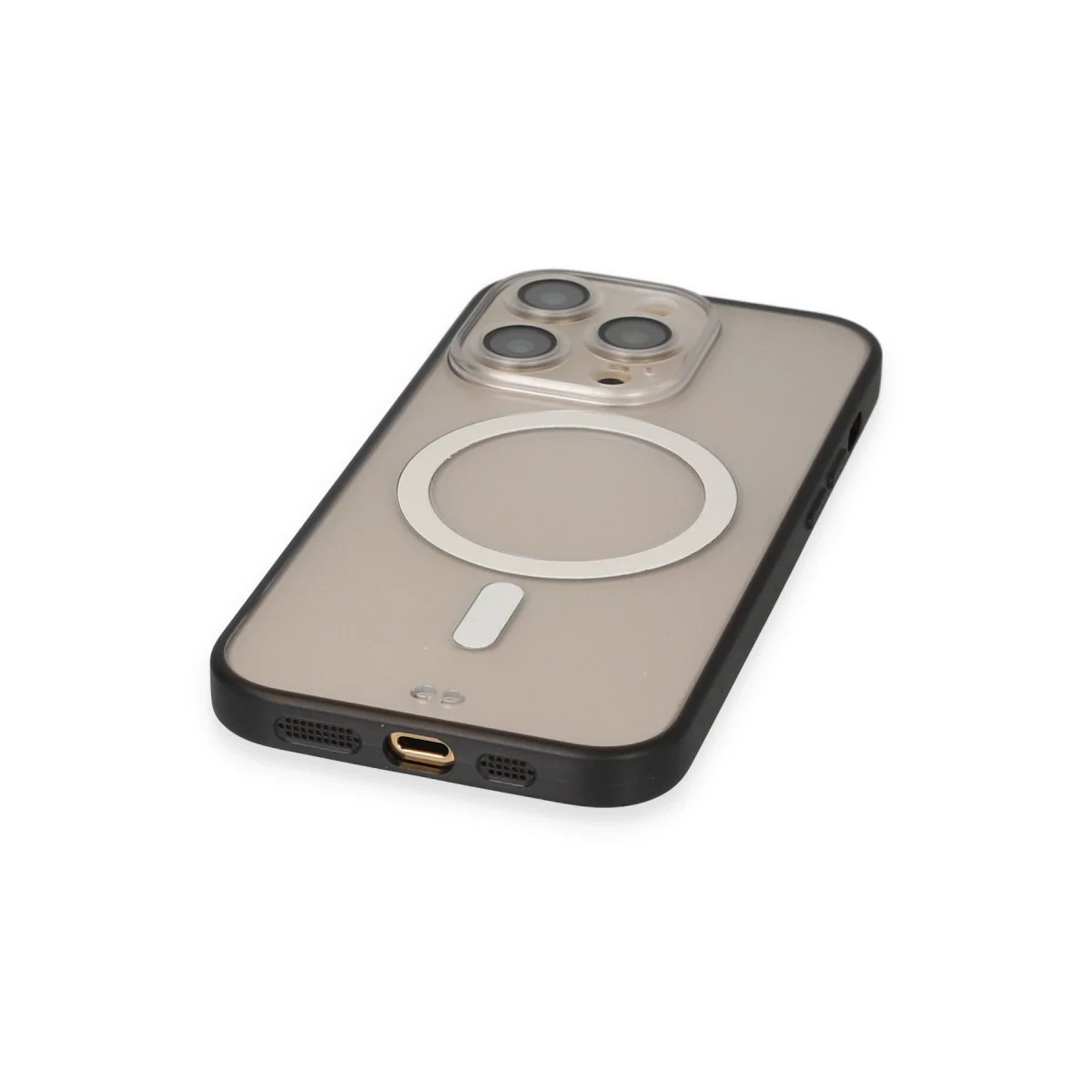 Apple İphone 14 Pro Kılıf Grand Magneticsafe Kapak - Siyah görsel 4